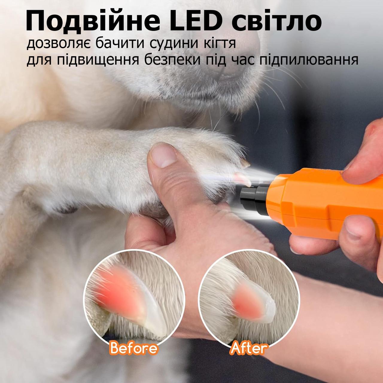 Гриндер-точилка профессиональный Pet Nail Grinder XN-60 для когтей собак и кошек (20317843) - фото 3