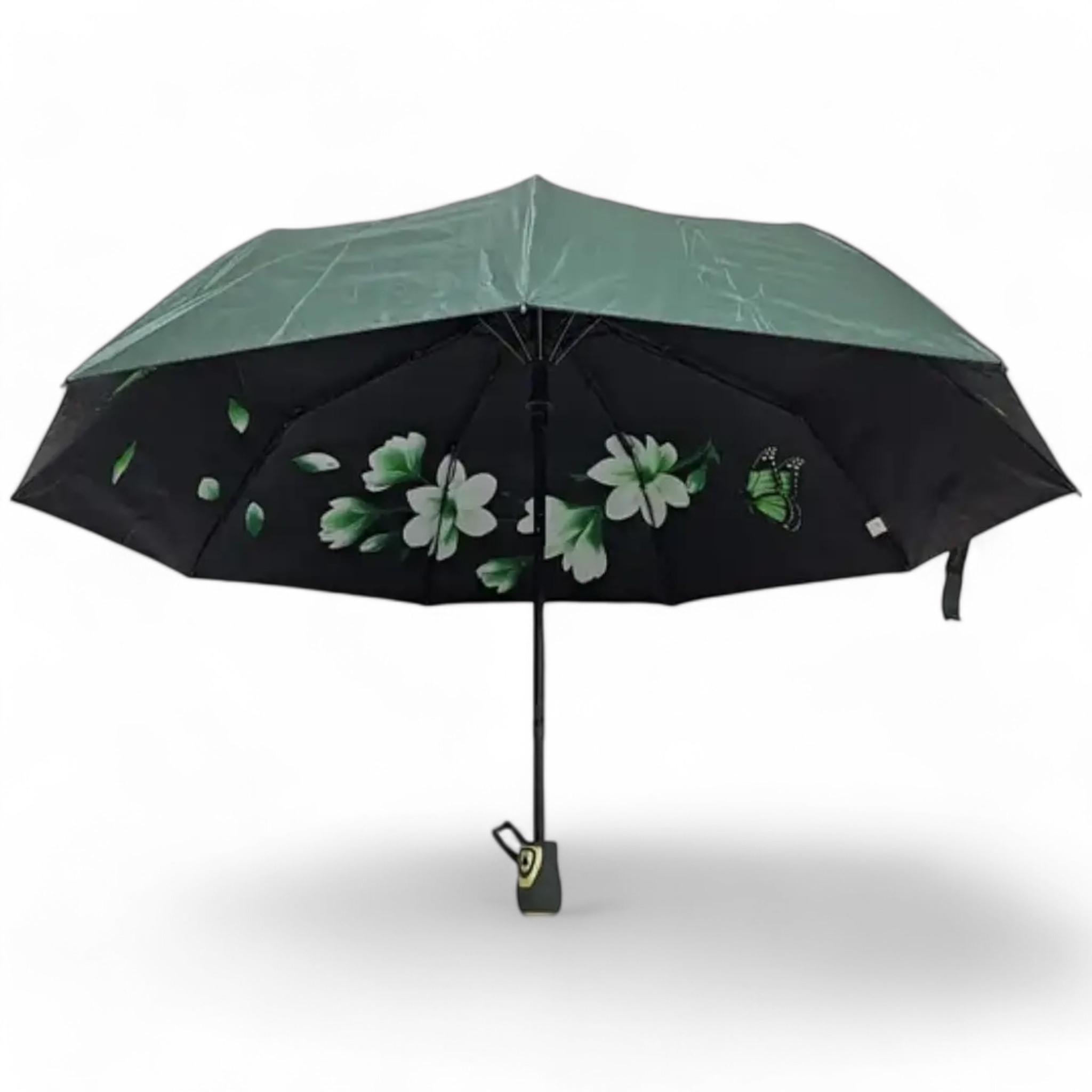 Зонт Susino Flower Sakura полуавтомат на 9 спиц Green