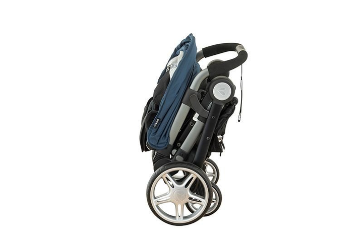 Коляска 2в1 Larktale Coast Longreef Navy с черной трубкой - фото 2