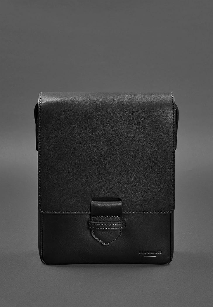 Сумка-мессенджер кожаная мужская Esquire Черный (A-026377)