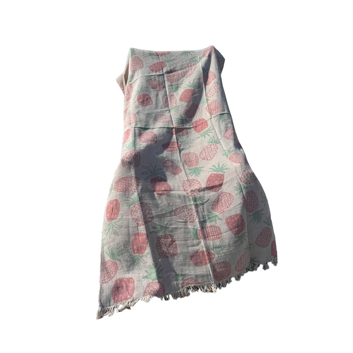 Покрывало хлопковое пештемаль 100х180 см Розовый (П4К-AL-peshtamel-003-01)