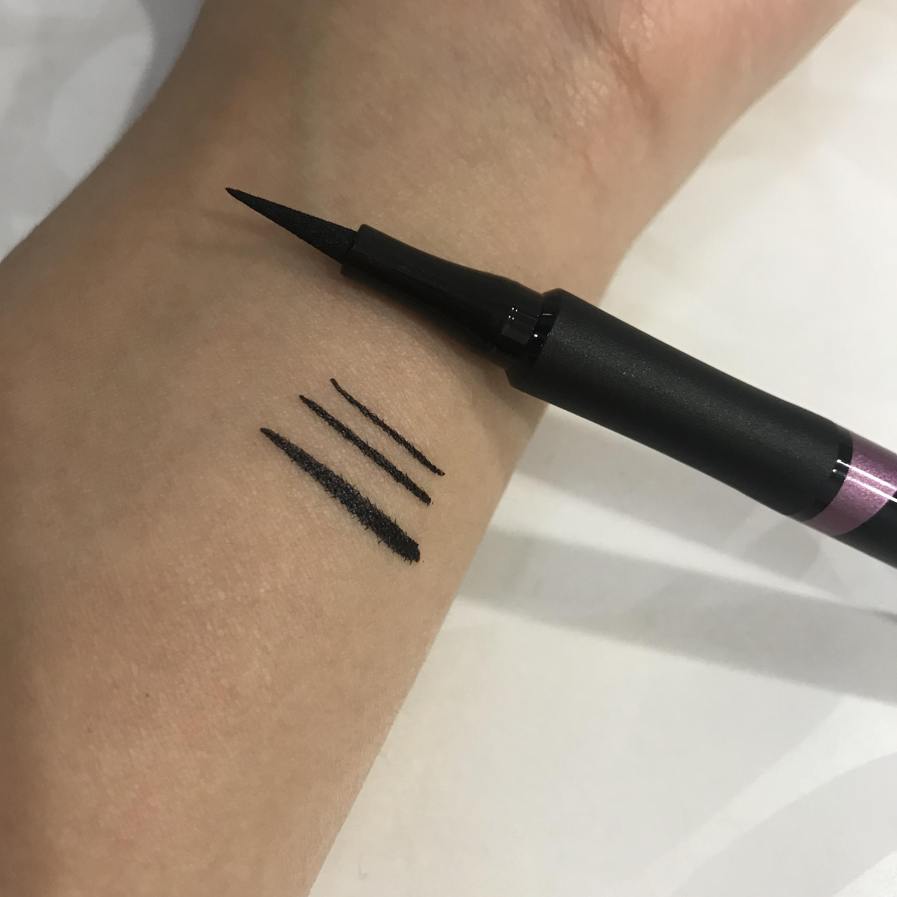 Подводка фломастер лайнер для век Aden Cosmetics Precision Eyeliner водостойкая Черный (a052) - фото 2