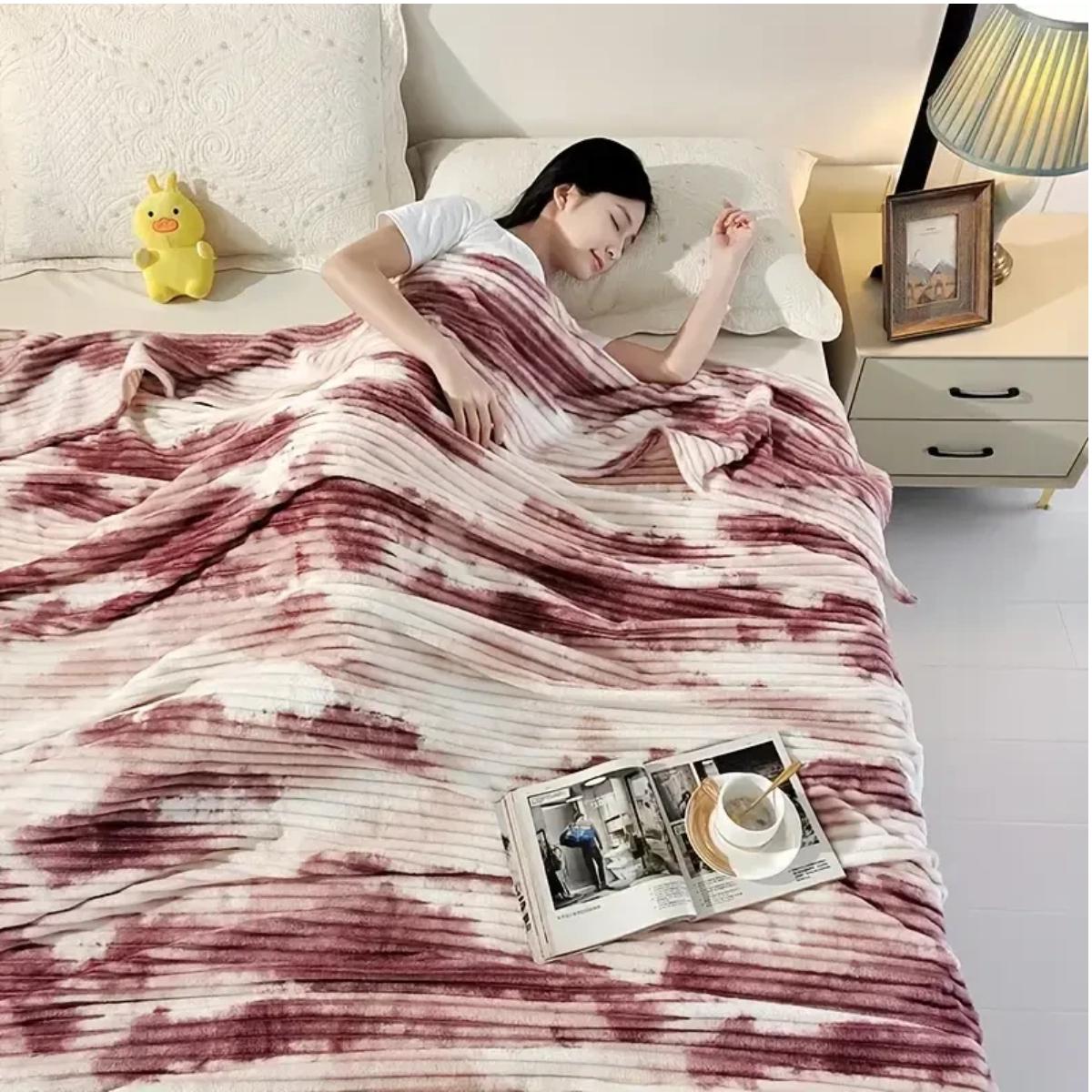 Плед Koloco Шарпей мраморный евро 200х230 см Красный (41816) - фото 1 Плед Koloco Шарпей мраморный евро 200х230 см Красный (41816) - фото 1