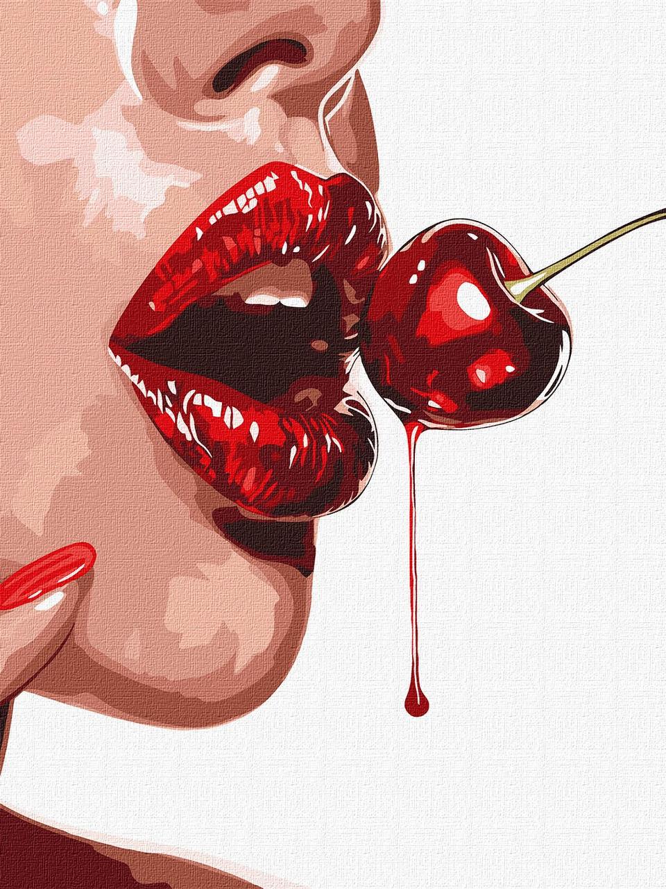 Картина по номерам Ideyka Сладкая вишня 30х40 см (2824289282)