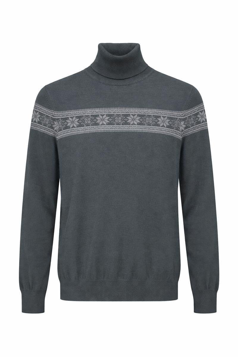 Свитер мужской с воротником гольфом M Серый (26127447)