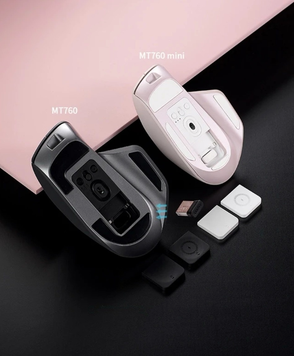 Мышь Rapoo MT760 mini с комбинированным подключением/с боковым колесиком 4000 DPI Light black (101120376) - фото 8