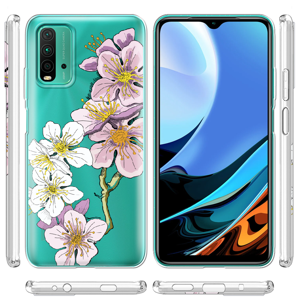 Чохол BoxFace Xiaomi Redmi 9T Cherry Blossom Прозорий силікон (41685-cc4-41685) - фото 3