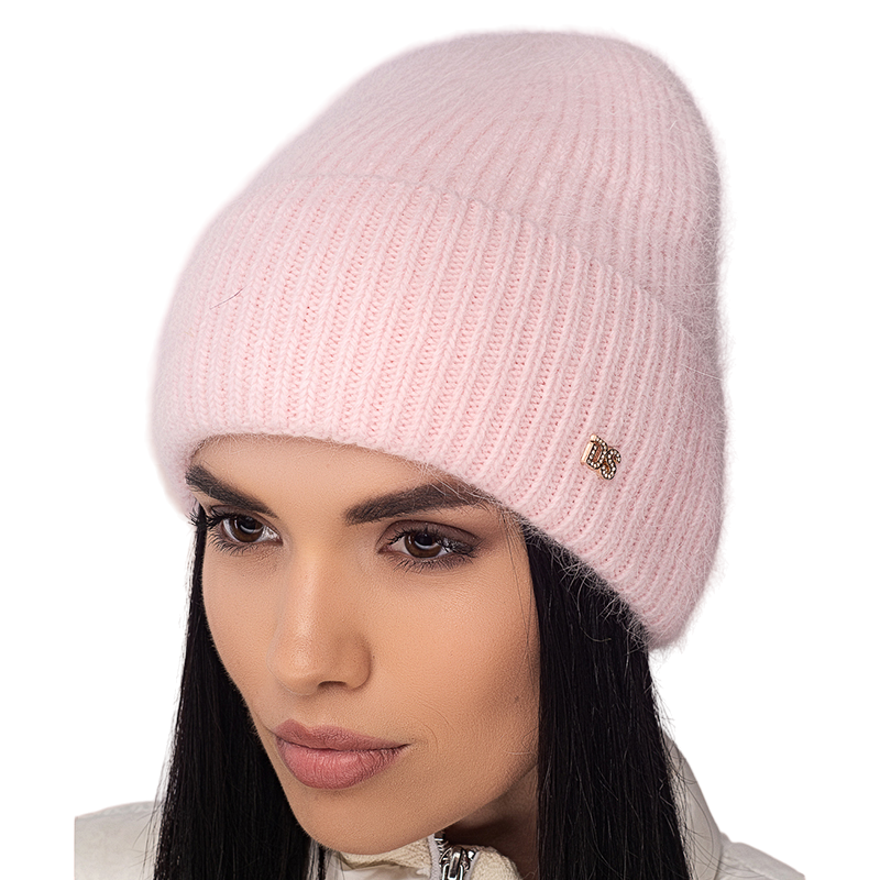 Шапка ангоровая женская Leks Конфетти one size Бледно-розовый - фото 1 Шапка ангоровая женская Leks Конфетти one size Бледно-розовый - фото 1