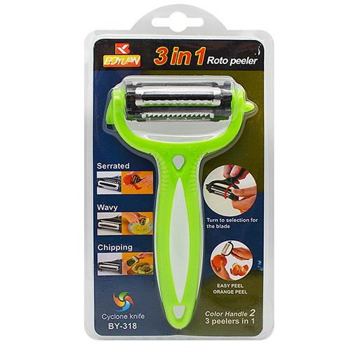 Овощечистка пластиковая Stenson Профи 3В1 R86791 8х15,5 см (13152340)