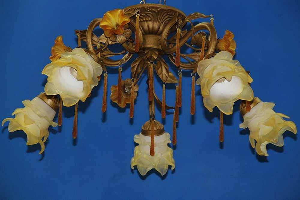 Декоративная люстра Ray L9018/5 BR (IR006503) - фото 1 Декоративная люстра Ray L9018/5 BR (IR006503) - фото 1