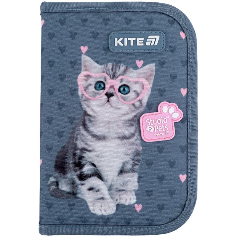 Пенал без наполнения Kite Studio Pets 1 отделение 2 отворота (SP25-622-1)
