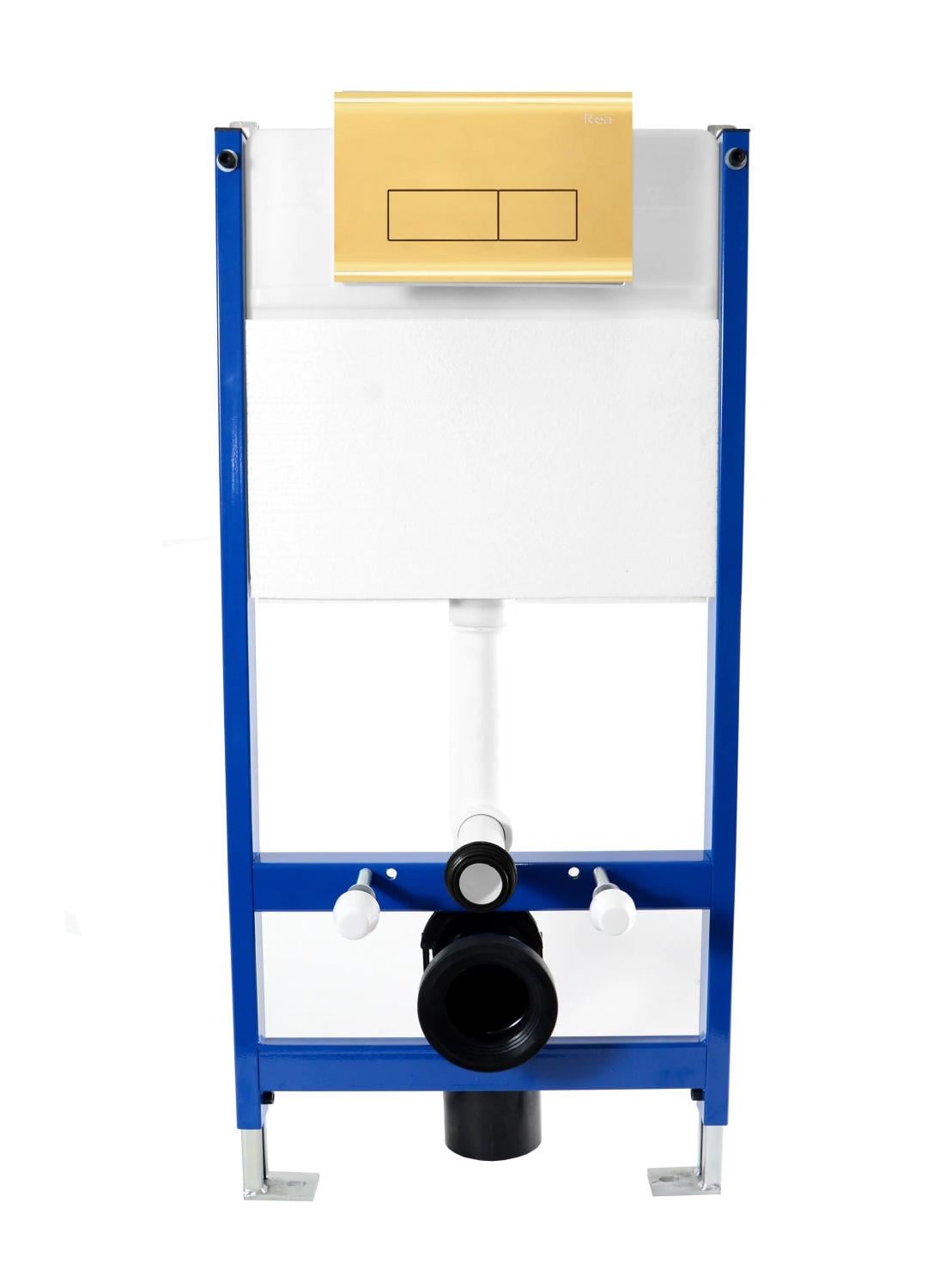 Инсталляционная система для унитаза REA H LIGHT GOLD REA-E9863 с кнопкой золотой (133962) Инсталляционная система для унитаза REA H LIGHT GOLD REA-E9863 с кнопкой золотой (133962)