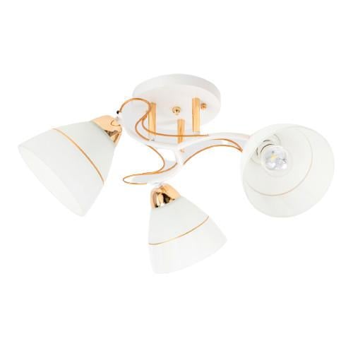 Люстра Sirius на 3 плафона Бело-золотой (Л 8087/3)