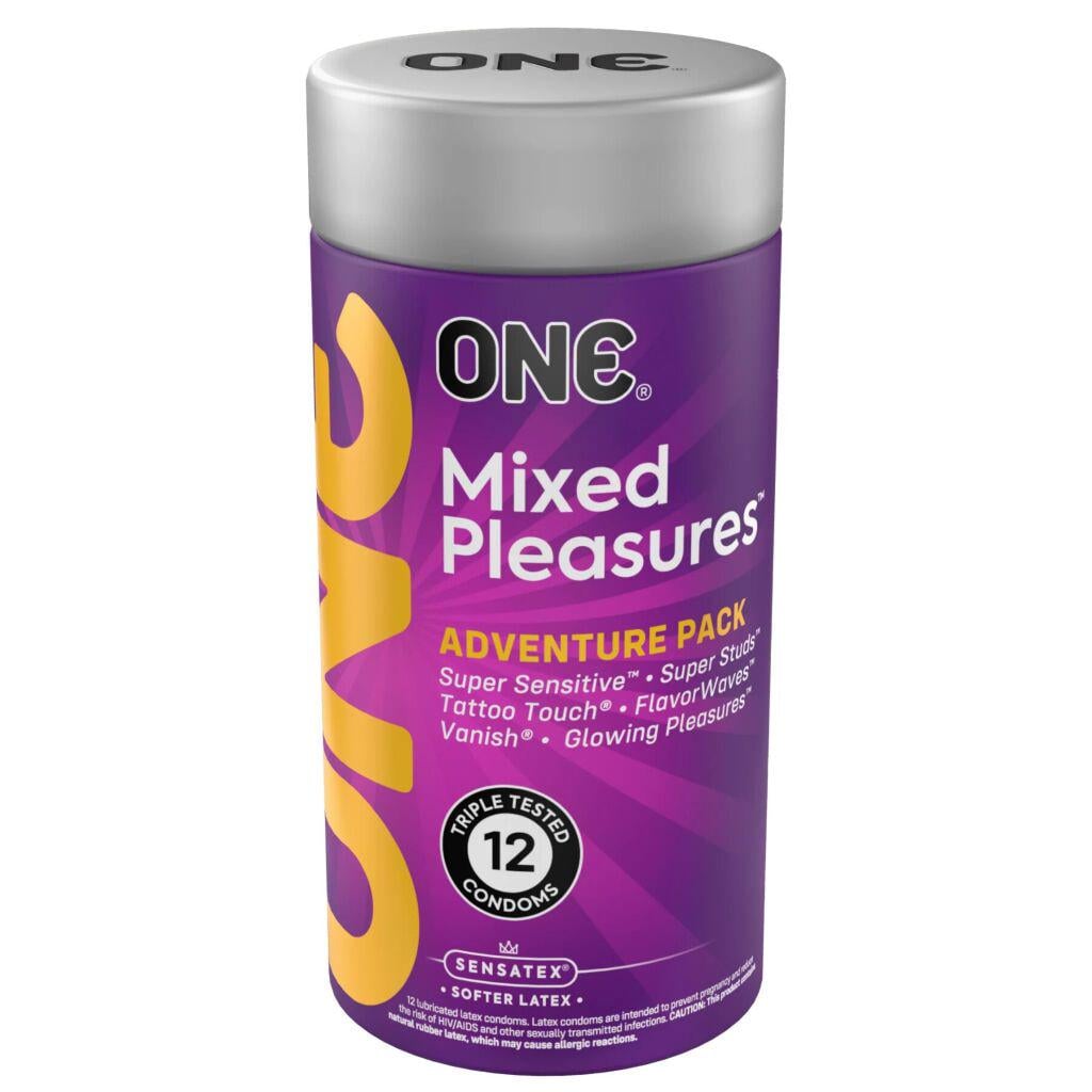 Презервативы ONE Mixed Pleasures 12шт. 6 видов подарочная упаковка-тубус (SX0788) Презервативы ONE Mixed Pleasures 12шт. 6 видов подарочная упаковка-тубус (SX0788)