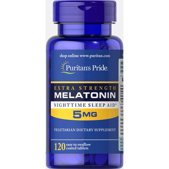 Мелатонин для сна Puritan's Pride Extra Strength Melatonin 5 мг 120 Tabs