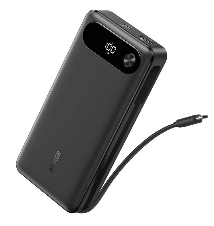 Повербанк Anker Power Bank 20000 mAh USB-C Cable 87W Max Fast Charging Black