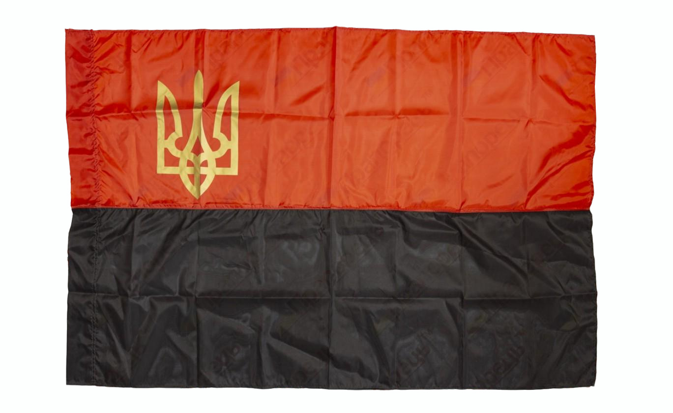 Флаг УПА с трезубом нейлон 90х135 см (п6тУПА)