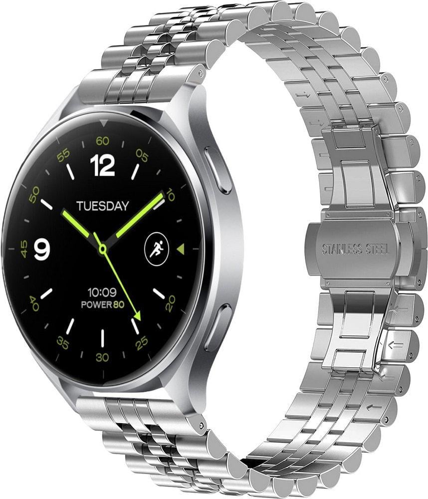 Браслет металлический Stech для Xiaomi Watch 2/2 Pro Silver (37188-59)