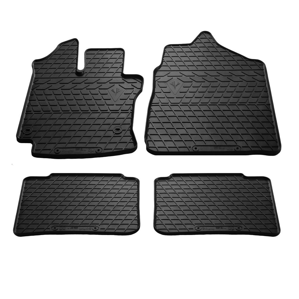 Резиновые коврики Stingray для Toyota Yaris Verso 2000-2004 гг. резина Черный