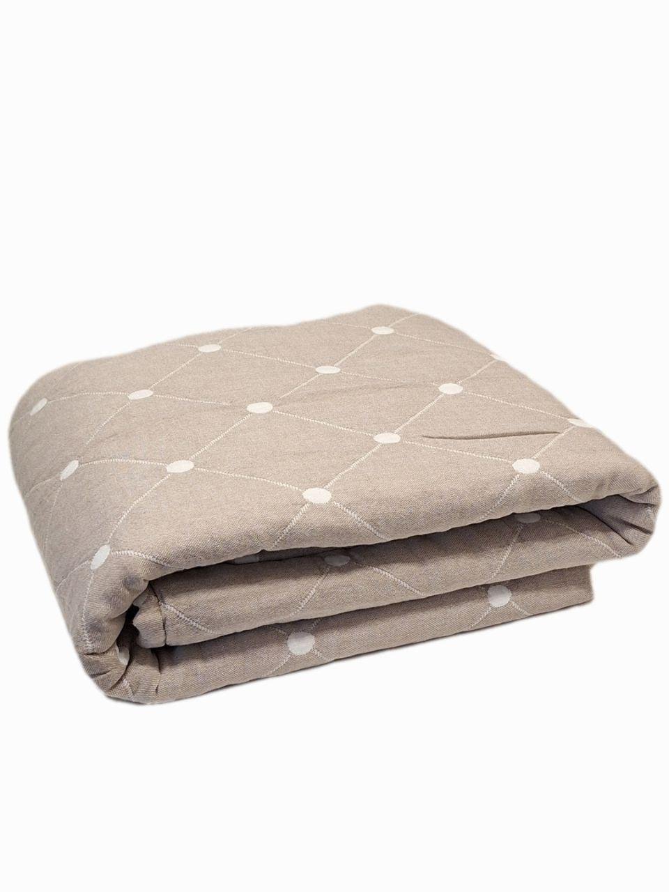 Покрывало муслиновое Malloory Home 200x230 см Бежевый (1129)