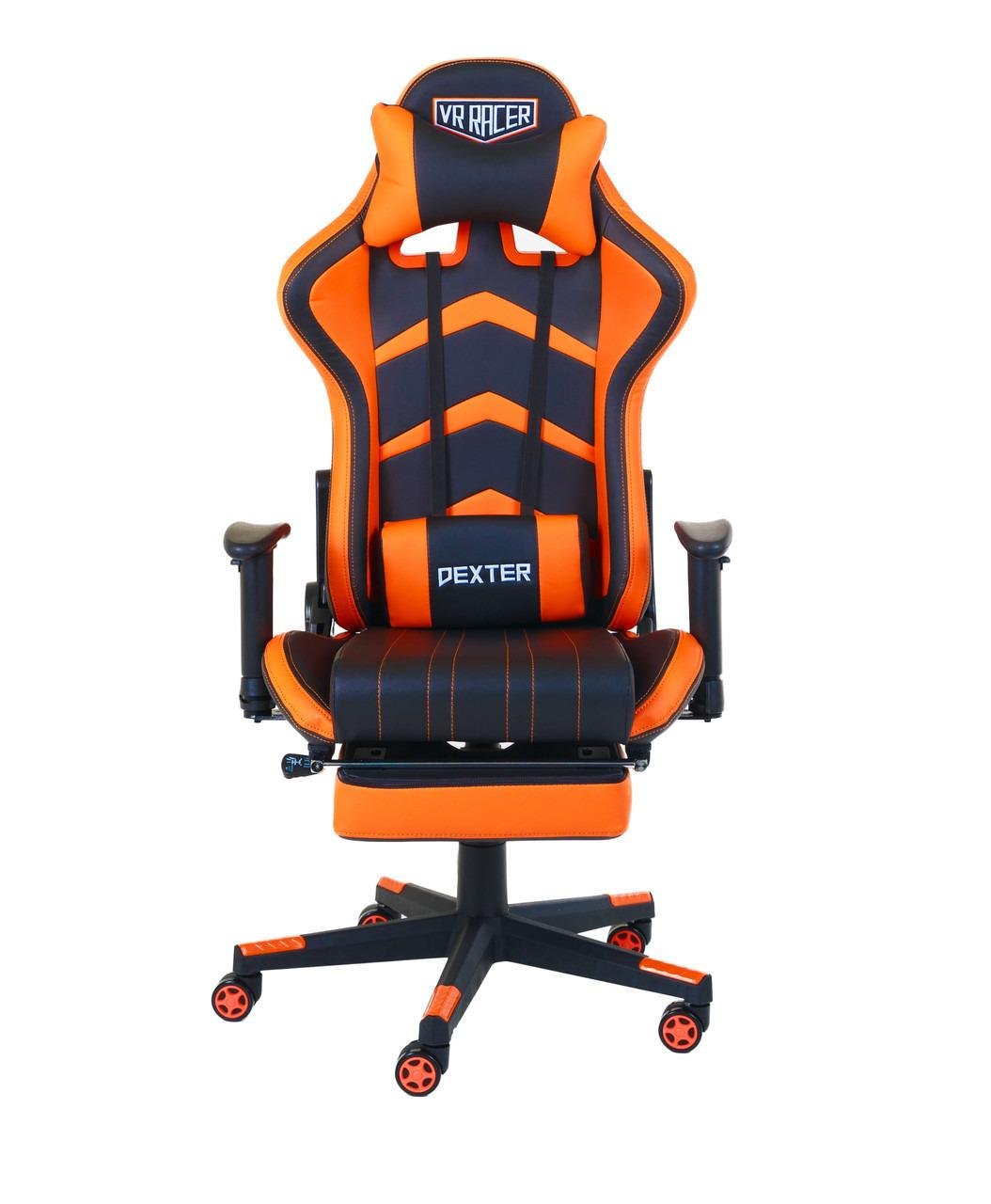 Геймерське крісло AMF VR Racer Dexter Megatron Помаранчовий Геймерське крісло AMF VR Racer Dexter Megatron Помаранчовий