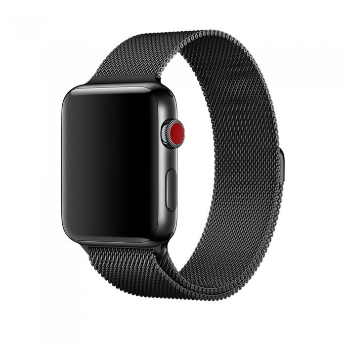 Ремешок для Apple Watch Armor Standart Milanese Loop 42-44 мм Black - фото 1