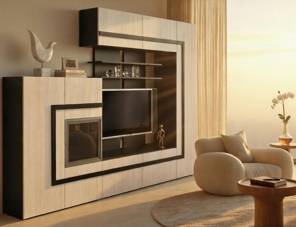 Гостиная Мастер Форм Сафо 2540х380х2000 мм Венге магия/Дуб молочный (21446)