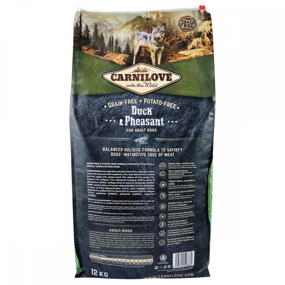 Сухий корм Carnilove Duck&Pheasant для дорослих собак всіх порід 12 кг - фото 3 Сухий корм Carnilove Duck&Pheasant для дорослих собак всіх порід 12 кг - фото 3
