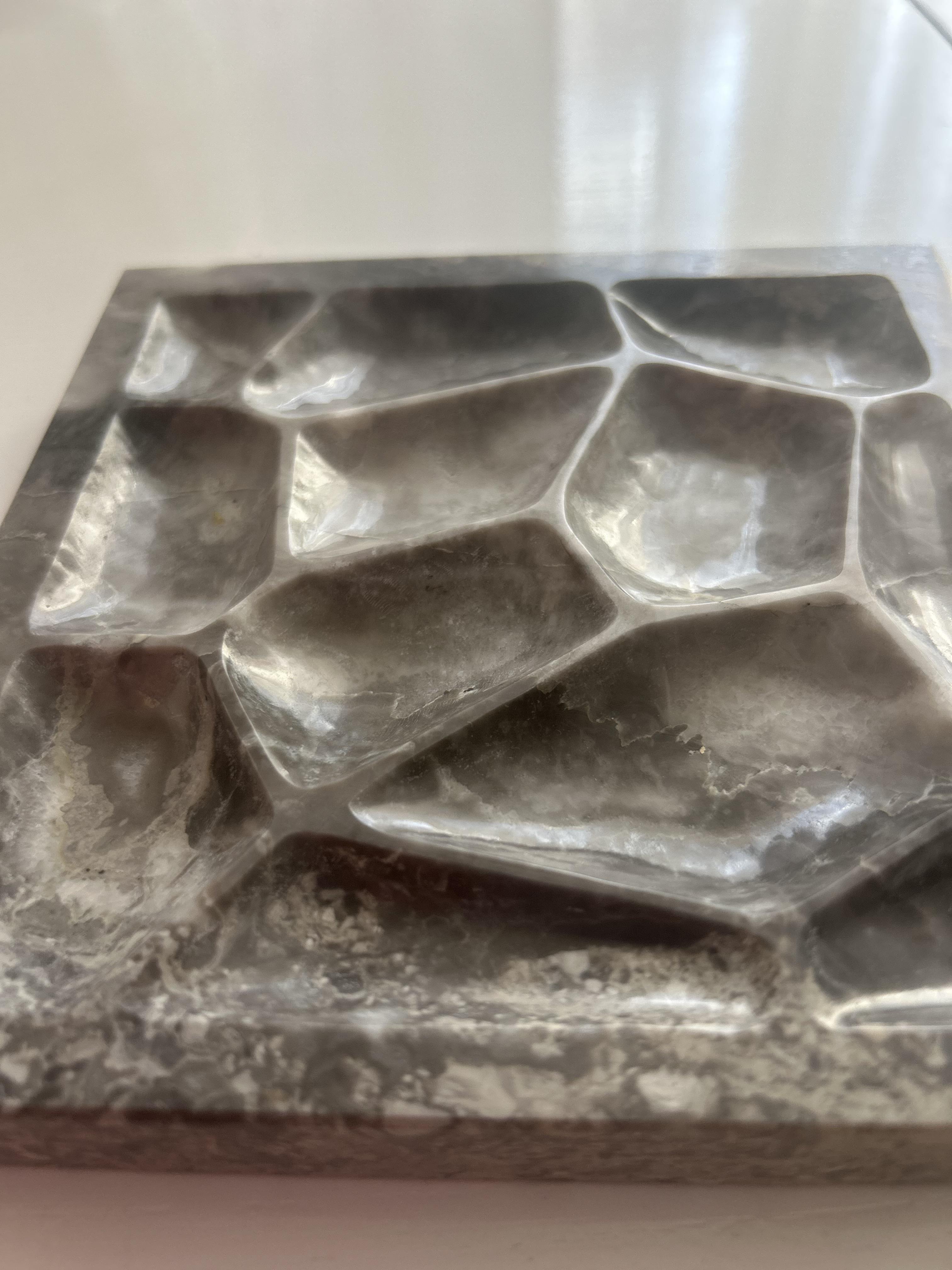 Підставка для прикрас Markam 15х15 см Сірий мармур (111) - фото 6