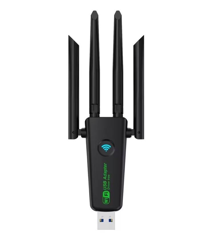 Адаптер Wi-Fi AC1300 Wi-Fi5 USB 3.0 5Ггц 2,4Ггц 4 антени v2 (2957058321)