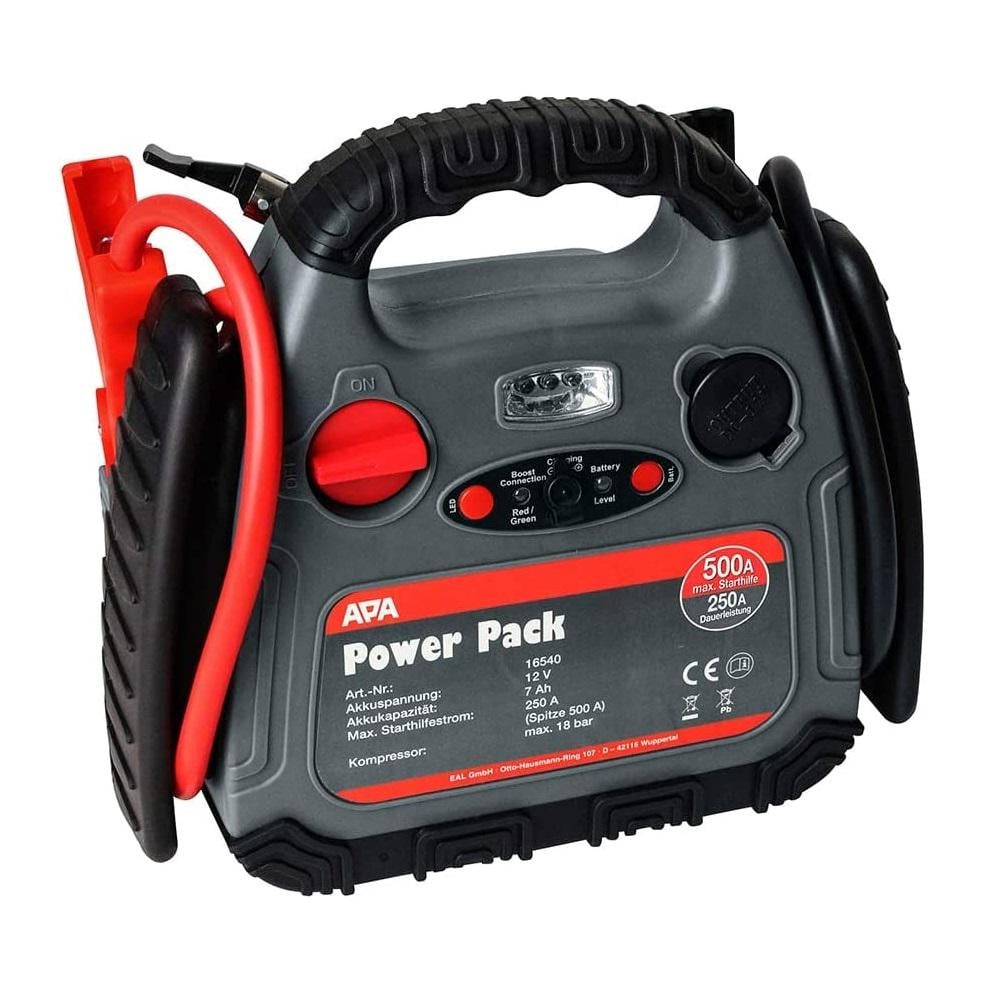 Пусковий пристрій із компресором 18 бар APA 16540 12V Power Pack