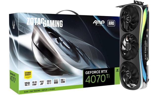 Видеокарта Zotac GAMING GeForce RTX 4070 Ti AMP Extreme AIRO (ZT-D40710B-10P)