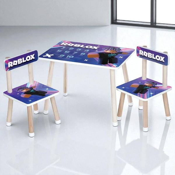 Детский стол и 2 стулья Roblox (M 50)