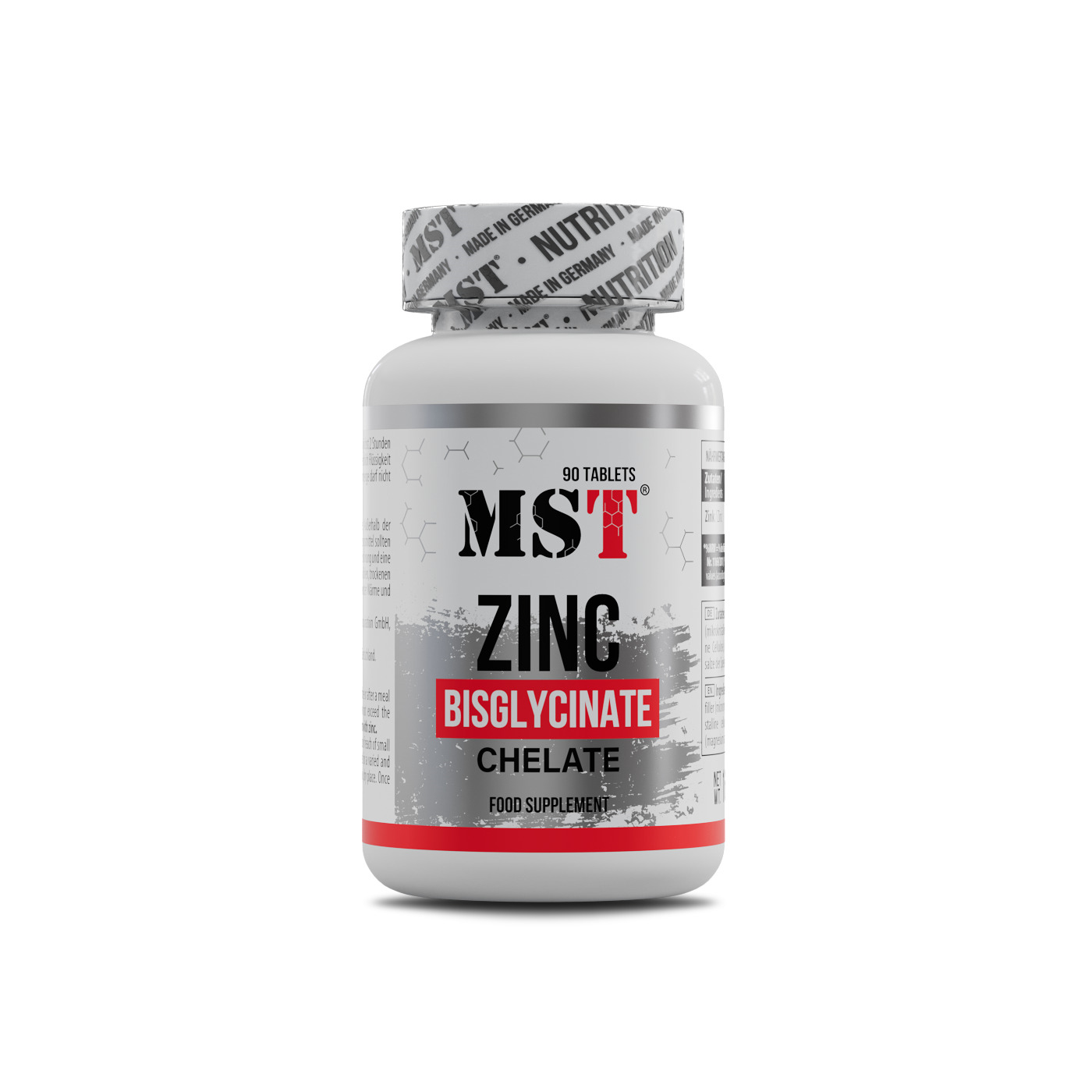 Цинк Хелат Бисглицинат MST Zinc Chelate Bisglycinate 90 таблеток