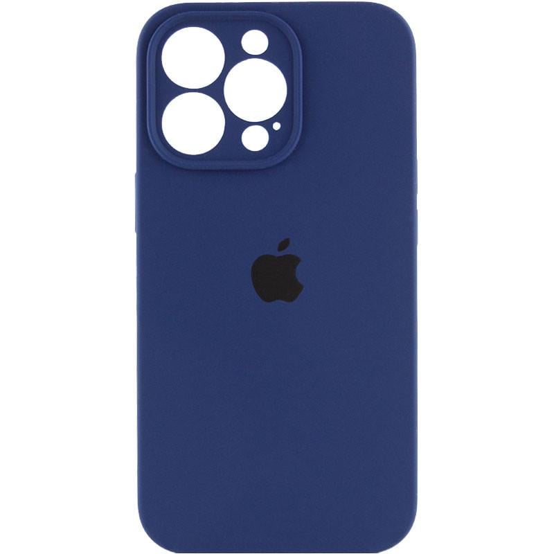 Силіконовый Чохол Накладка Закрита Камера Silicone Case Full Camera Для iPhone 13 Pro Max Blue