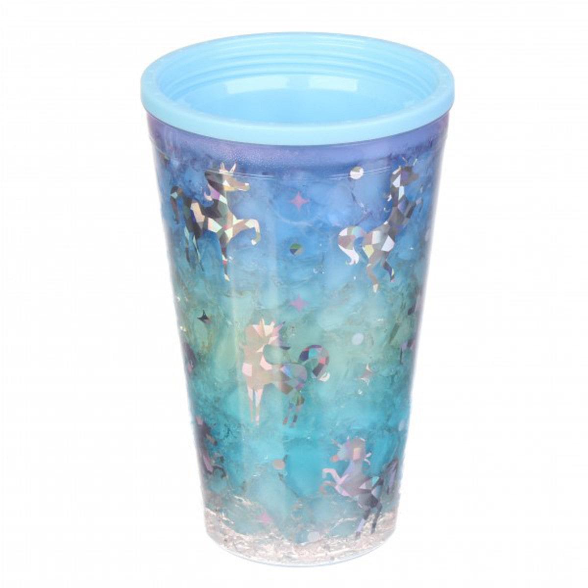 Слаш-стакан акриловый с трубочкой охлаждающий Единорог 450 мл (69-830) - фото 3 Слаш-стакан акриловый с трубочкой охлаждающий Единорог 450 мл (69-830) - фото 3