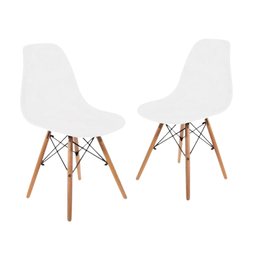 Крісло для кухні на ніжках Bonro B-173 Full KD 2 шт. Білий (2371518197) Крісло для кухні на ніжках Bonro B-173 Full KD 2 шт. Білий (2371518197)