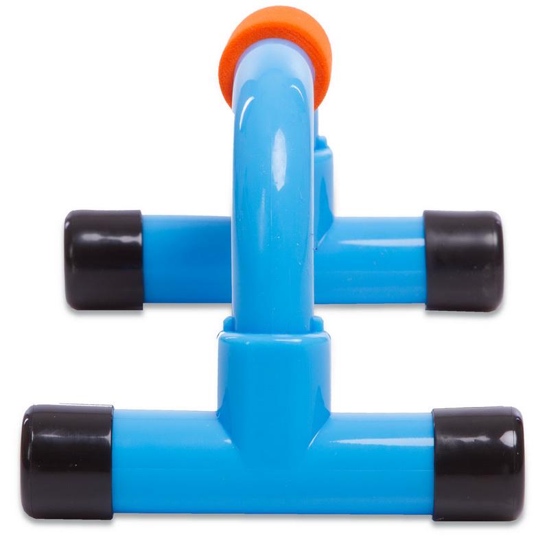 Упори для віджимань Zelart SP-Sport FI-1580 PUSH-UP BAR Блакитний/Помаранчевий (DR005722) - фото 3