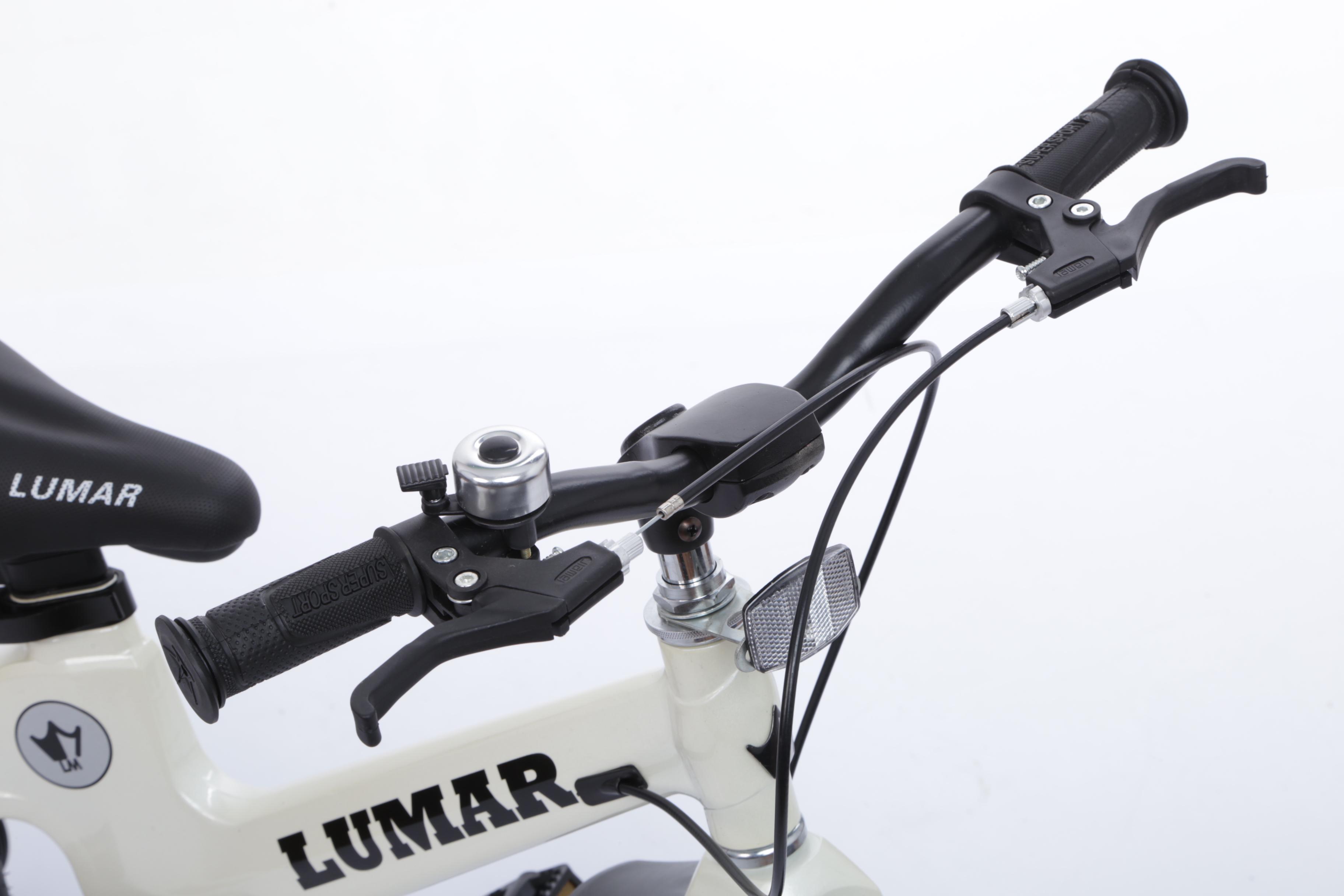 Магнієвий дитячий велосипед LUMAR 16'' Білий перламутр (1602) - фото 7 Магнієвий дитячий велосипед LUMAR 16'' Білий перламутр (1602) - фото 7