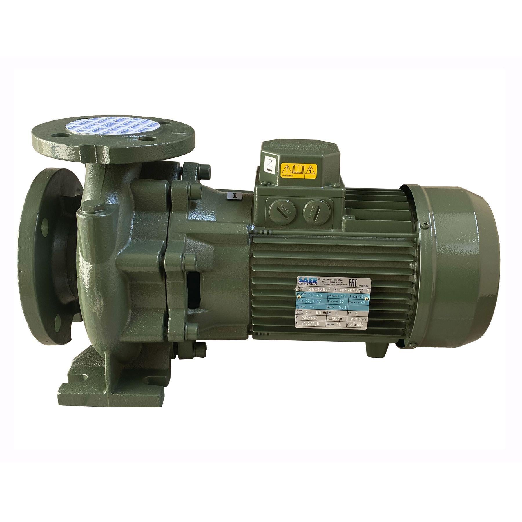Насос моноблочний SAER IR 40-125A 3,0 кВт 40 м3/год 27,5 м (15657)