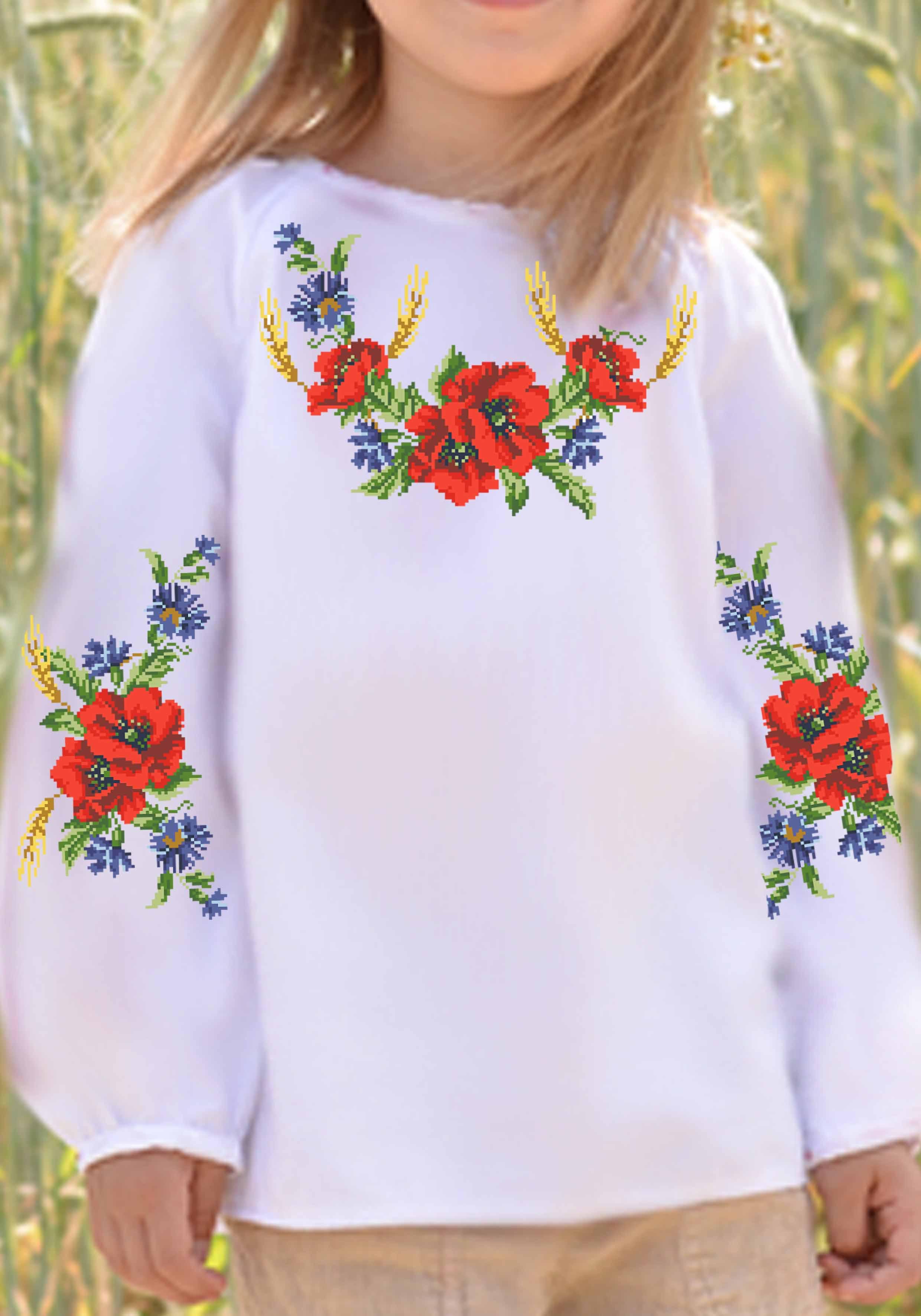 Заготовка для вышивки нитками/бисером для девочки домотканое полотно (СДД-69)