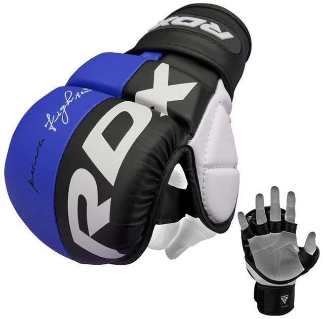 Рукавички для MMA GRAPPLING GLOVES REX T6 PLUS XL Чорний/Синій/Білий (GGR-T6U XL)