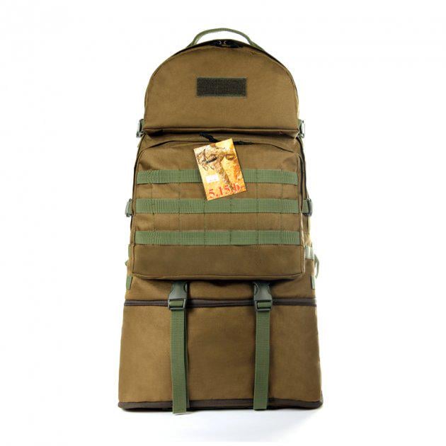 Рюкзак трансформер с поясным ремнем на 40-60 л Койот (4-9-РК-00051)