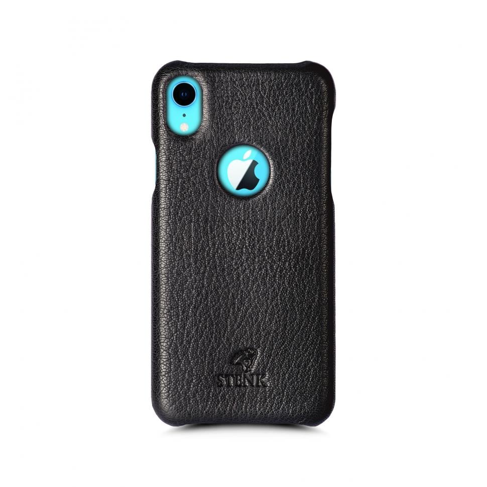 Накладка кожаная Stenk Cover для Apple iPhone XR Черный (69217)