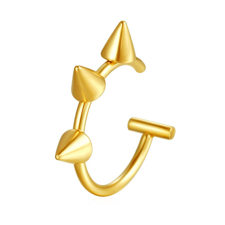 Сережка-обманка для пірсингу Шипи на губу/ніс Золотий (9000) Сережка-обманка для пірсингу Шипи на губу/ніс Золотий (9000)