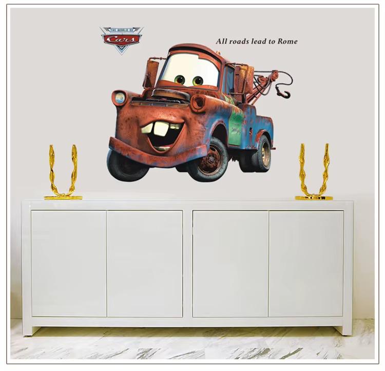 Наклейка дитяча вінілова Тачки Метр в дитячу кімнату для хлопчиків 60х90 см - фото 2 Наклейка дитяча вінілова Тачки Метр в дитячу кімнату для хлопчиків 60х90 см - фото 2