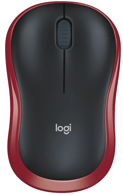 Мышь Logitech Wireless Mouse M185 EWR2 Красный (910-002237/7196815)