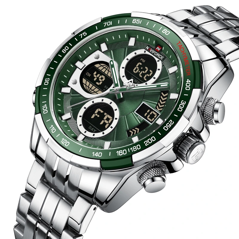 Годинник чоловічий спортивний тактичний Naviforce Fly Steel (18303)