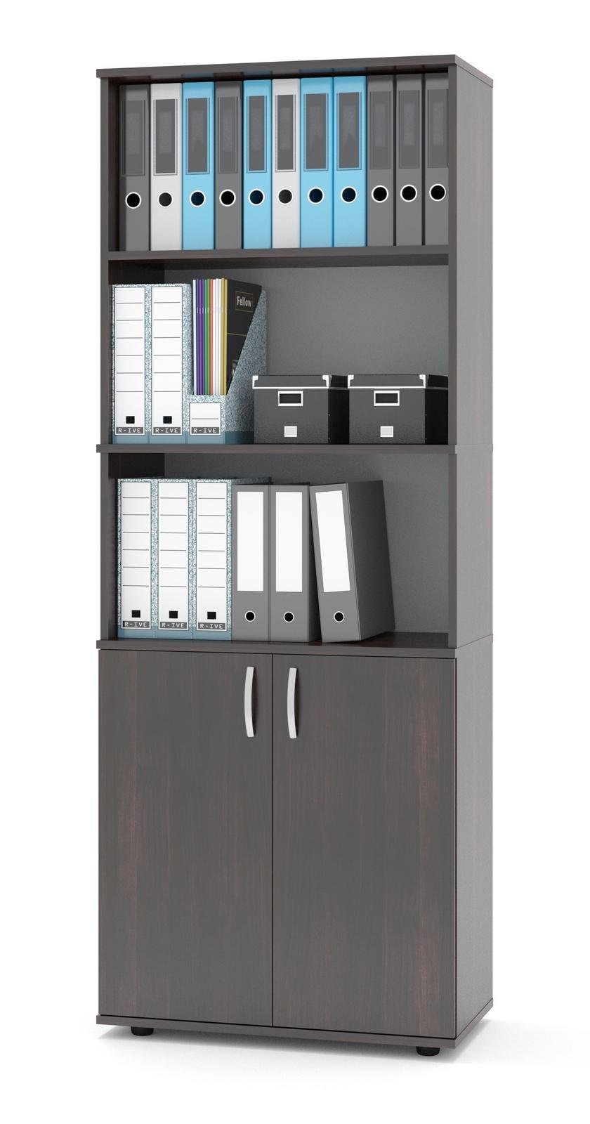 Система зберігання XShelf-21 з дверцятами з ламінованого ДСП 1827x682x372 мм Венге