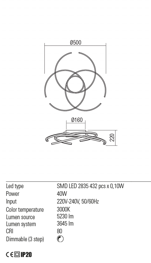 Светильник потолочный Redo Alien Pl LED 45 W D500 3000K 4.1.2 Bronze (01-1800) - фото 3 Светильник потолочный Redo Alien Pl LED 45 W D500 3000K 4.1.2 Bronze (01-1800) - фото 3